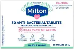 Discount Drug Stores Milton Anti-Bacterial Tablets 30 Tablets offer