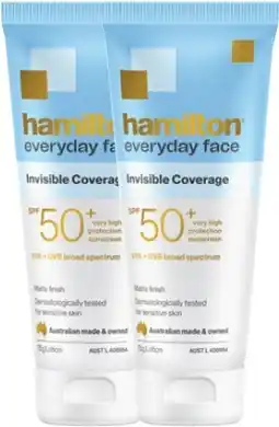 Discount Drug Stores Hamilton Everyday Face Sunscreen Lotion SPF 50+ offer