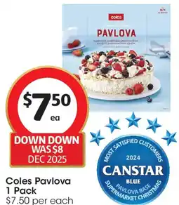 Coles Coles Pavlova offer