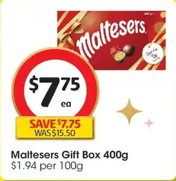Coles Maltesers Gift Box offer