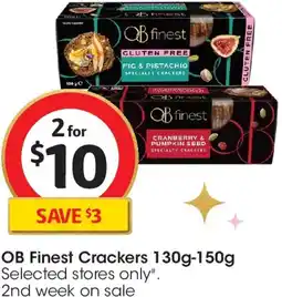 Coles Ob finest crackers offer