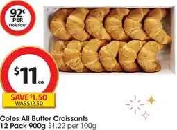 Coles Coles All Butter Croissants offer