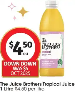 Coles The Juice Brothers Tropical Juice offer