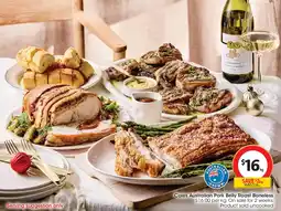 Coles Coles Australian Pork Belly Roast Boneless offer