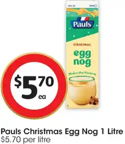 Coles Pauls Christmas Egg Nog offer