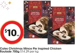 Coles Coles Christmas Mince Pie Inspired Chicken Roulade offer