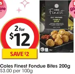 Coles Coles Finest Fondue Bites offer