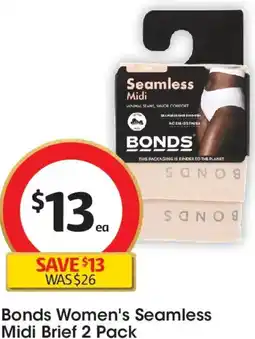 Coles Bonds Women's Seamless Midi Brief offer