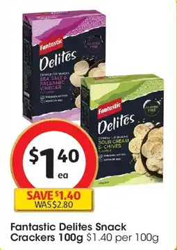Coles Fantastic Delites Snack Crackers offer