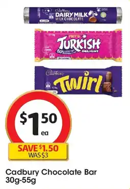 Coles Cadbury Chocolate Bar offer