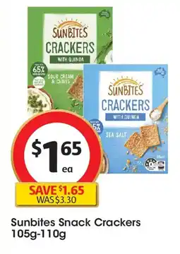 Coles Sunbites Snack Crackers offer
