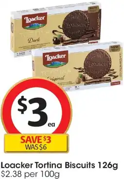 Coles Loacker Tortina Biscuits offer