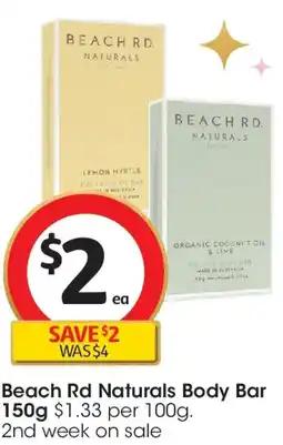 Coles Beach Rd Naturals Body Bar offer