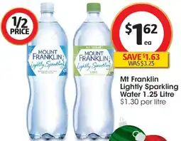 Coles Mt Franklin Lightly Sparkling Water offer