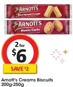 Coles Arnott's Creams Biscuits offer