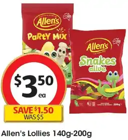 Coles Allen's Lollies offer