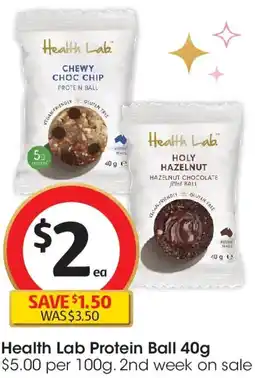 Coles Health Lab Protein Ball offer