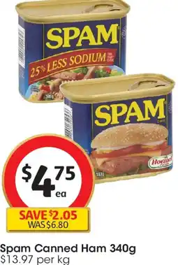 Coles Spam Canned Ham offer