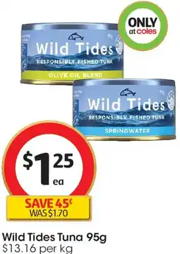 Coles Wild Tides Tuna offer