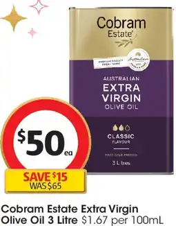 Coles Cobram Estate Extra Virgin Olive Oil offer