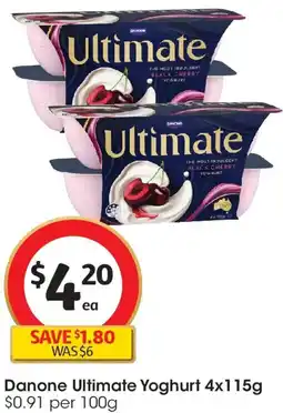 Coles Danone Ultimate Yoghurt offer