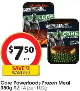 Coles Core Powerfoods Frozen Meal offer