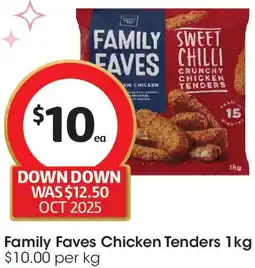 Coles Family Faves Chicken Tenders offer