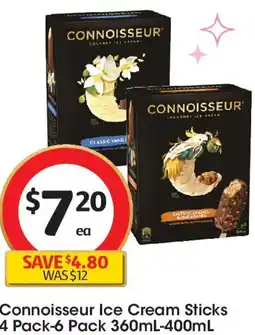 Coles Connoisseur Ice Cream Sticks offer