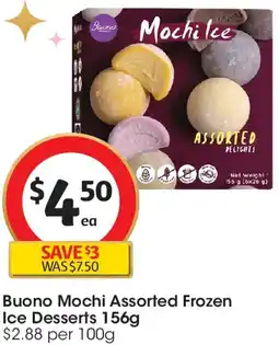 Coles Buono Mochi Assorted Frozen Ice Desserts offer