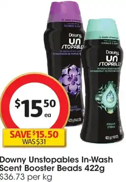 Coles Downy Unstopables In-Wash Scent Booster Beads offer