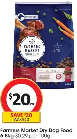 Coles Farmers Market Dry Dog Food offer