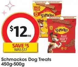 Coles Schmackos Dog Treats offer