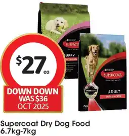 Coles Supercoat Dry Dog Food offer