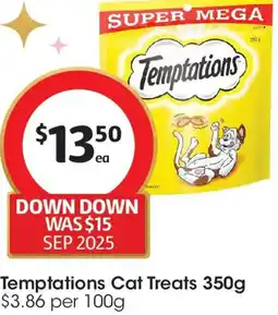 Coles Temptations Cat Treats offer