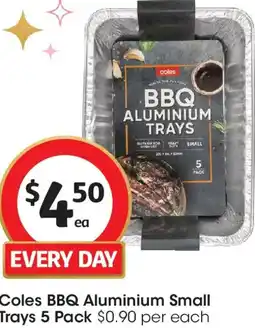 Coles Coles BBQ Aluminium Small Trays offer