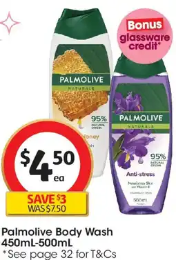 Coles Palmolive Body Wash offer