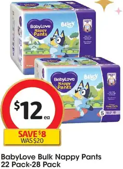 Coles BabyLove Bulk Nappy Pants offer
