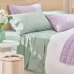 Pillow Talk Vintage Washed Cotton Sheet Set by Habitat offer