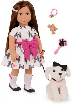 Target Our Generation Doll with Bow Dress & Pup Gemma & Gigi offer