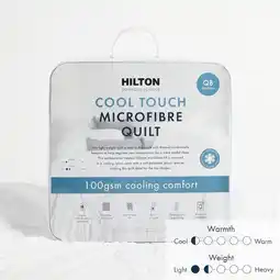 Pillow Talk Comfort Science Cool Touch 100gsm Microfibre Quilt by Hilton offer