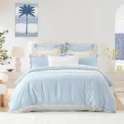 Pillow Talk Harper Scallop Quilt Cover Set by Habitat offer