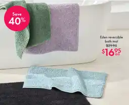 Pillow Talk Eden reversible bath mat offer