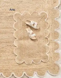 Pillow Talk Aria Scalloped jute indoor mat offer
