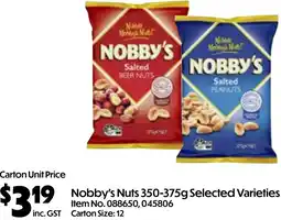 Campbells Wholesale Nobby's Nuts offer
