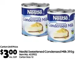 Campbells Wholesale Nestlé Sweetened Condensed Milk offer