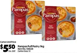Campbells Wholesale Pampas Puff Pastry offer