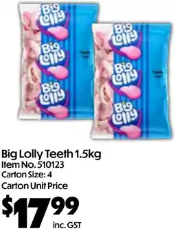 Campbells Wholesale Big Lolly Teeth offer