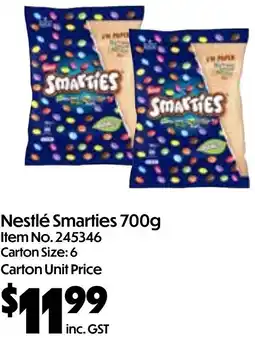 Campbells Wholesale Nestlé Smarties offer