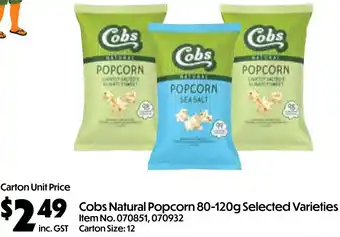Campbells Wholesale Cobs Natural Popcorn offer