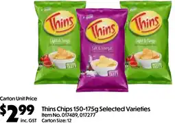 Campbells Wholesale Thins Chips offer